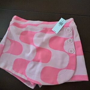 Old Navy Pink and Cream Patterned Girls Shorts